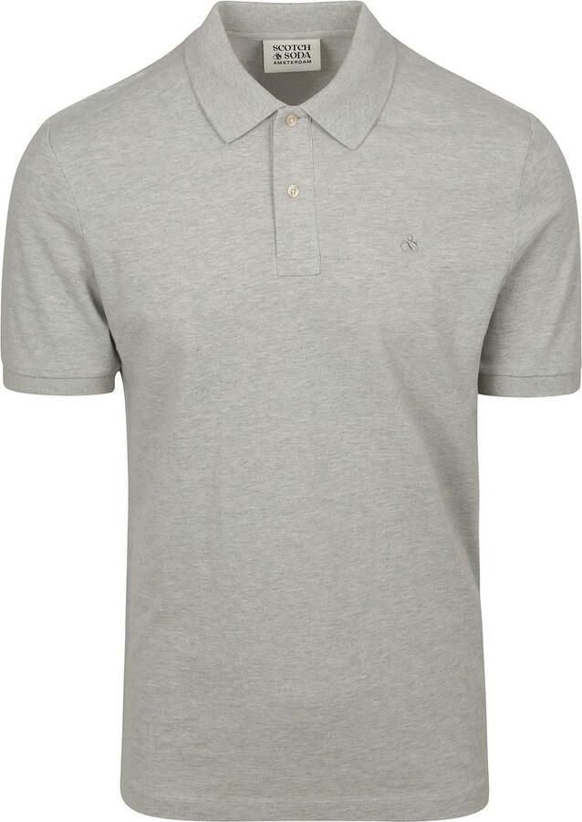 Scotch & Soda T-shirt Scotch & Soda Core Piqué Polo Grijs