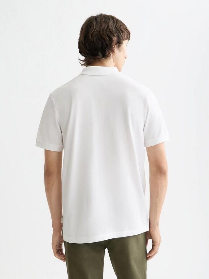 Scotch & Soda Polo Shirt Korte Mouw Scotch & Soda Core Piqué Polo Wit - Foto 8