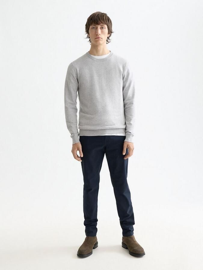 SCOTCH & SODA Heren Truien & Vesten Viscose Pullover Crewneck Grijs - Foto 6