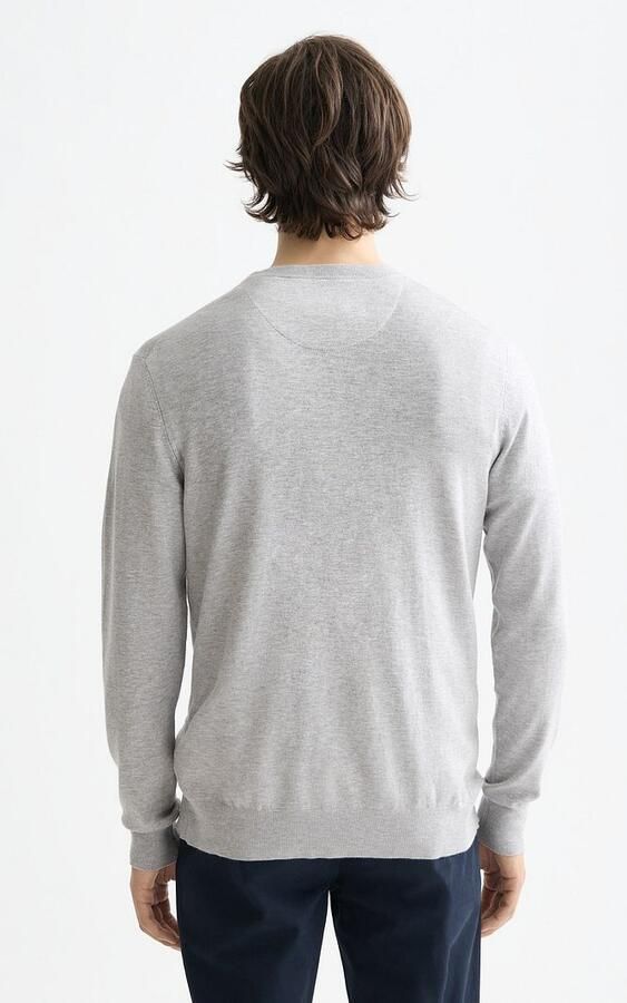 SCOTCH & SODA Heren Truien & Vesten Viscose Pullover Crewneck Grijs - Foto 8
