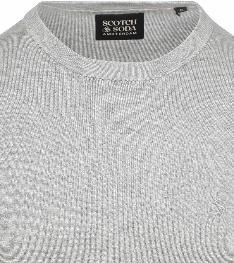 SCOTCH & SODA Heren Truien & Vesten Viscose Pullover Crewneck Grijs - Foto 5