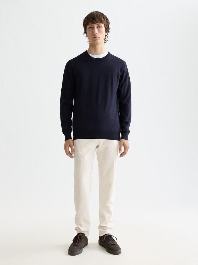 SCOTCH & SODA Heren Truien & Vesten Viscose Pullover Crewneck Donkerblauw - Foto 4