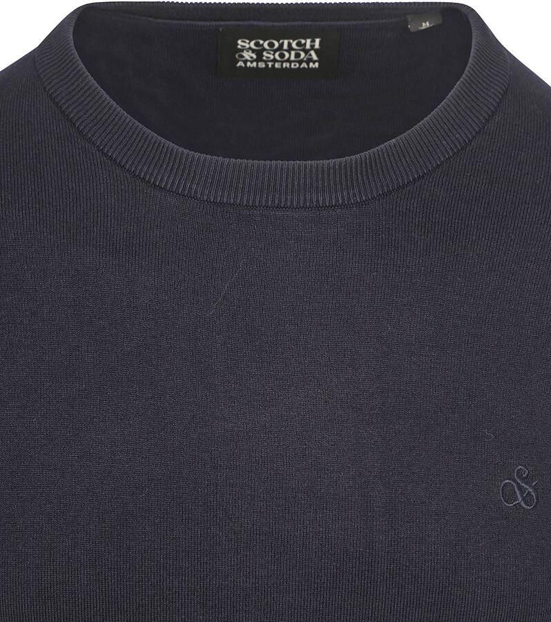 SCOTCH & SODA Heren Truien & Vesten Viscose Pullover Crewneck Donkerblauw - Foto 5