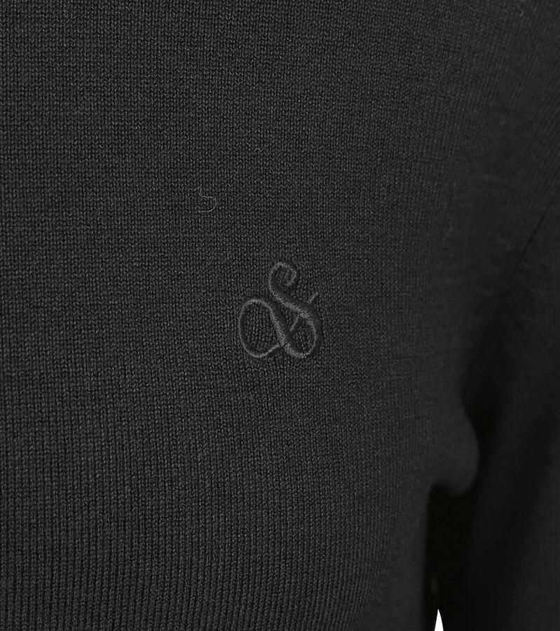 SCOTCH & SODA Heren Truien & Vesten Viscose Pullover Crewneck Zwart