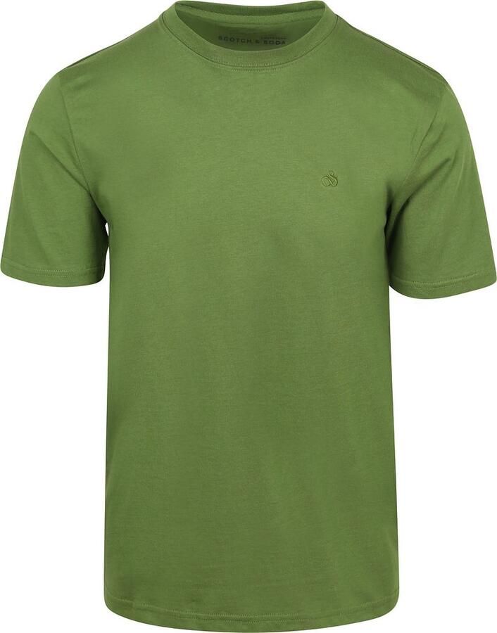 Scotch & Soda regular fit T-shirt met gestikt logo