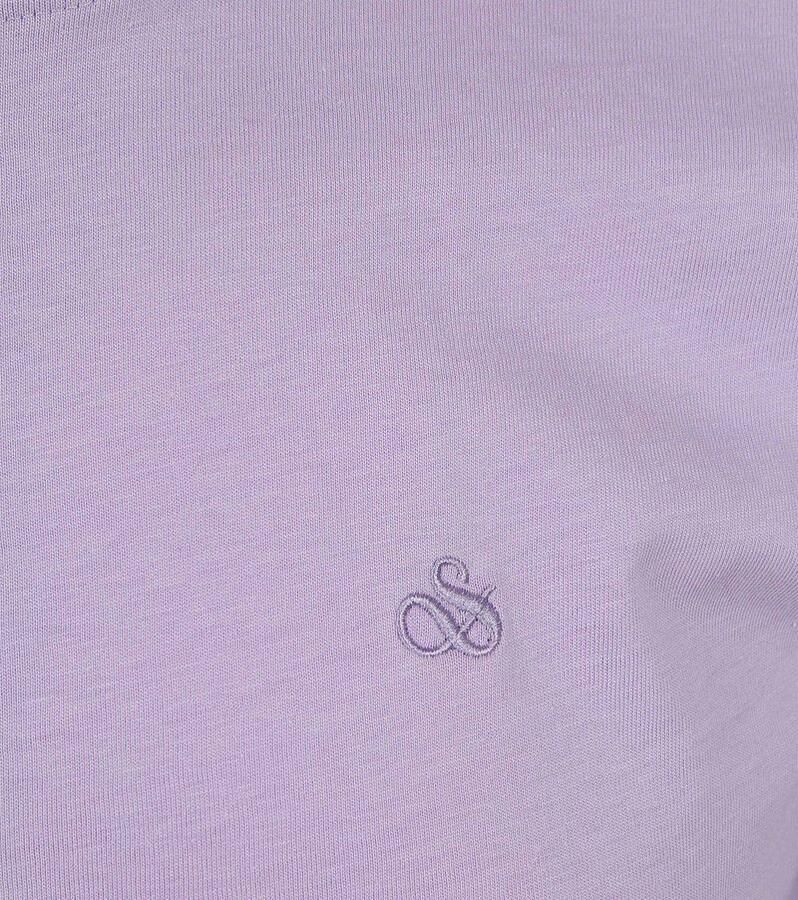 SCOTCH & SODA Heren Polo's & T-shirts Seasonal Core Regular Fit Lo Lila