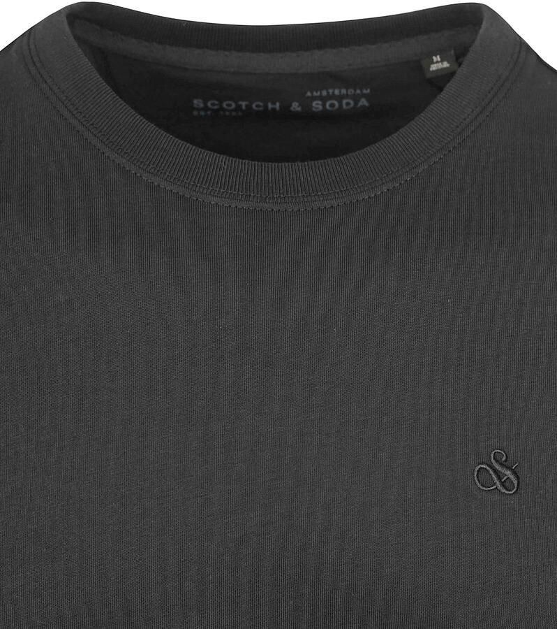 Scotch & Soda Polo Shirt Korte Mouw Scotch & Soda Core T-Shirt Zwart