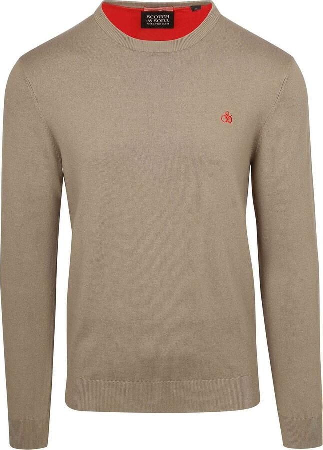 Scotch & Soda Sweater Scotch & Soda Essential Pullover Beige - Foto 3