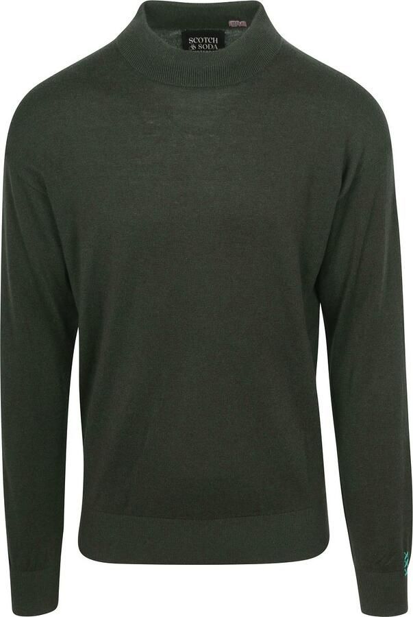 Scotch & Soda Sweaters Scotch & Soda Essential Wool Blend Pullover Donkergroen