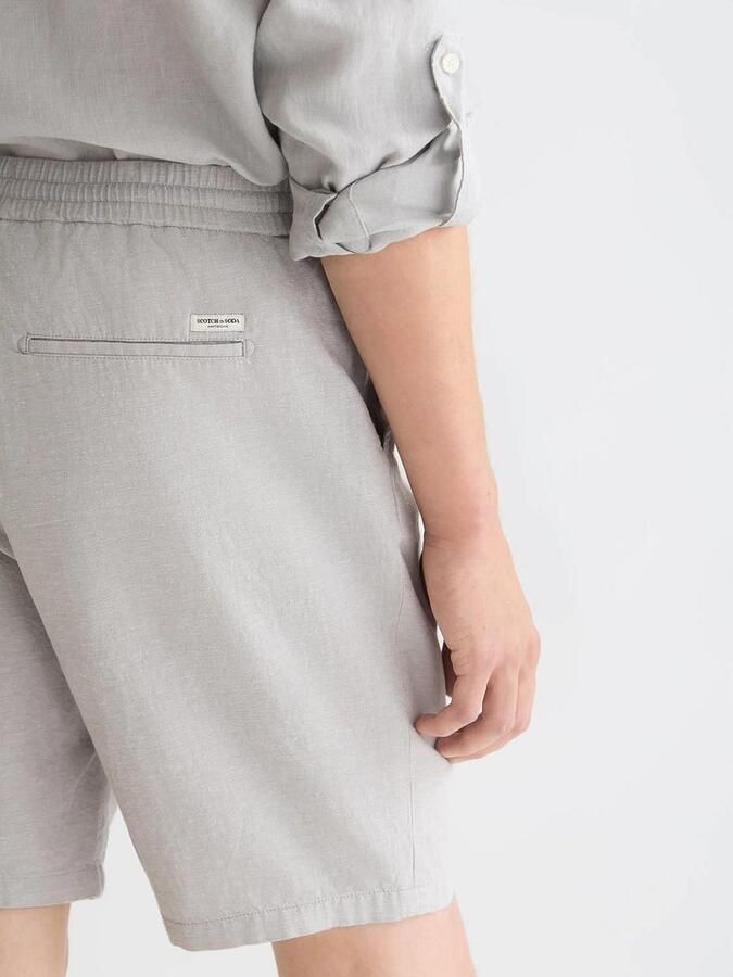 Scotch and Soda Fave Short Cotton Linen Greige - Foto 2