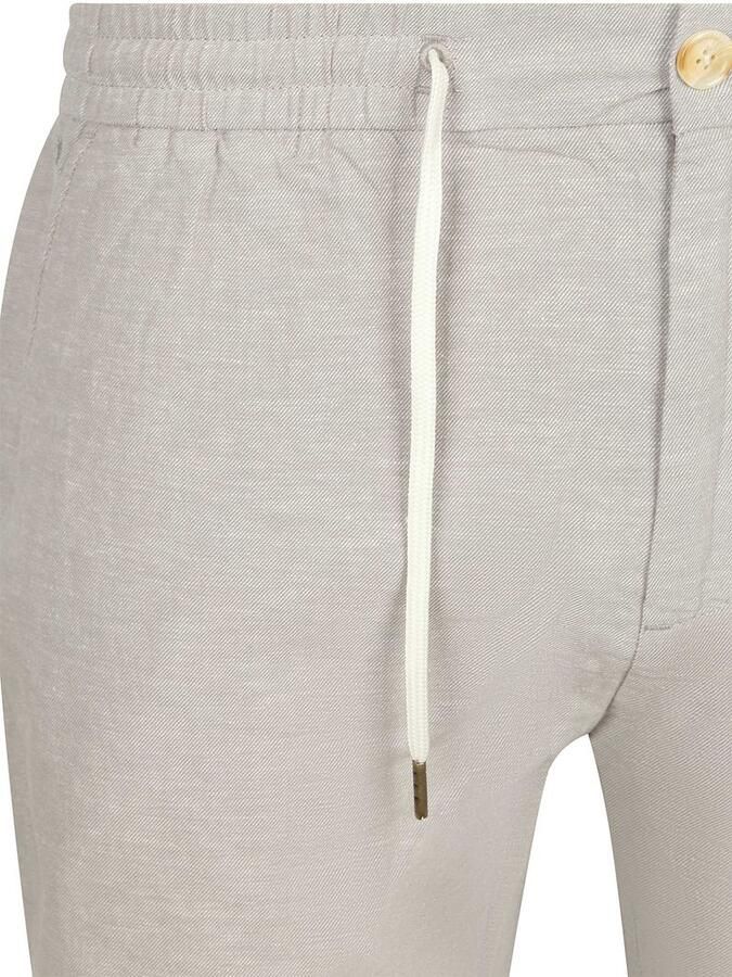 Scotch and Soda Fave Short Cotton Linen Greige - Foto 5
