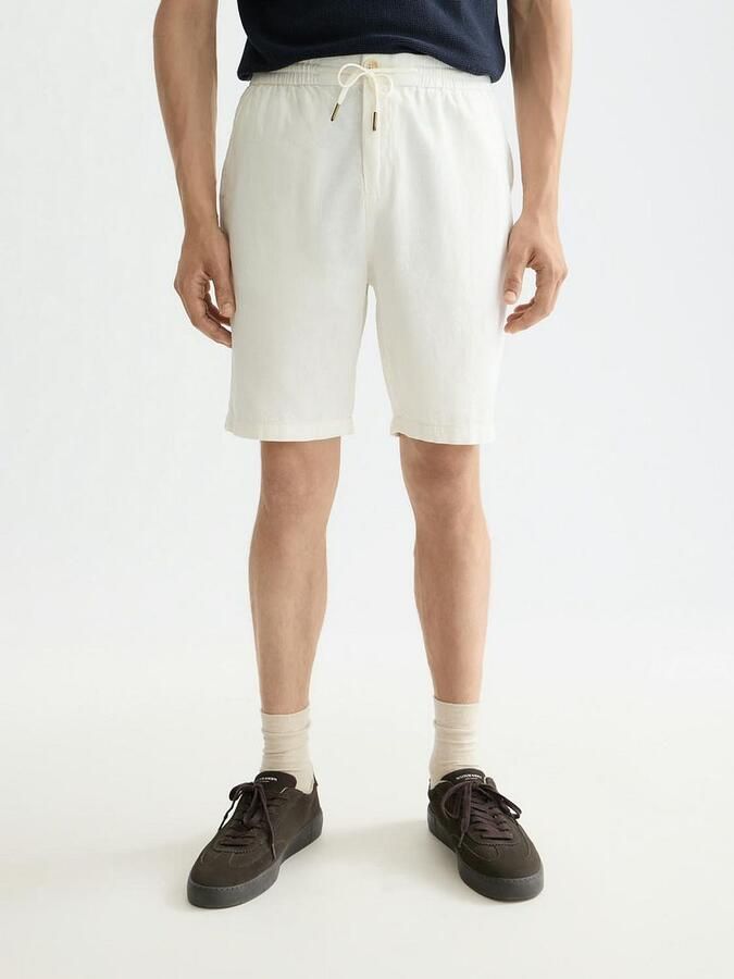 Scotch & Soda Korte broek van Mix van katoen en linnen Model 'FAVE' - Foto 4