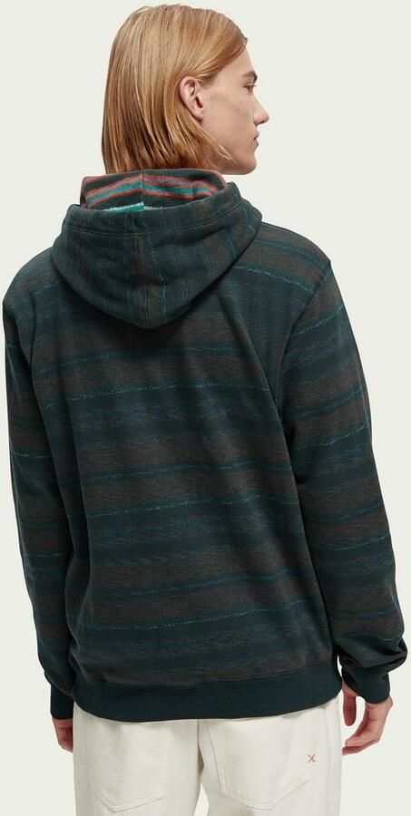 Scotch & Soda Twisted Hood Sweater met contrastcombinatie a Groen Heren - Foto 6