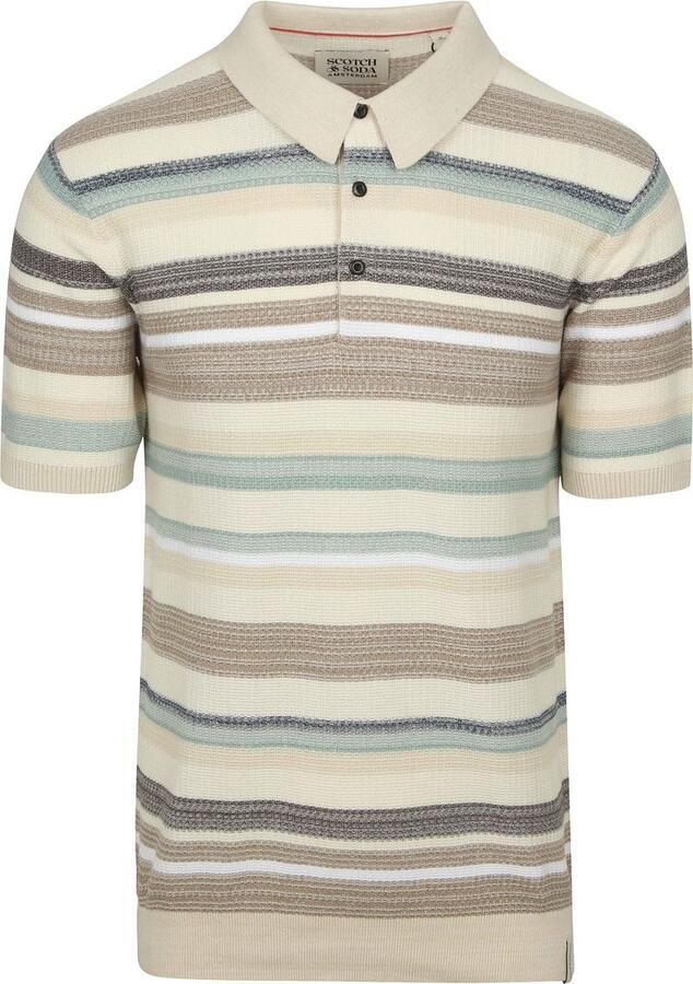 Scotch & Soda T-shirt Scotch & Soda Knitted Polo Beige - Foto 2