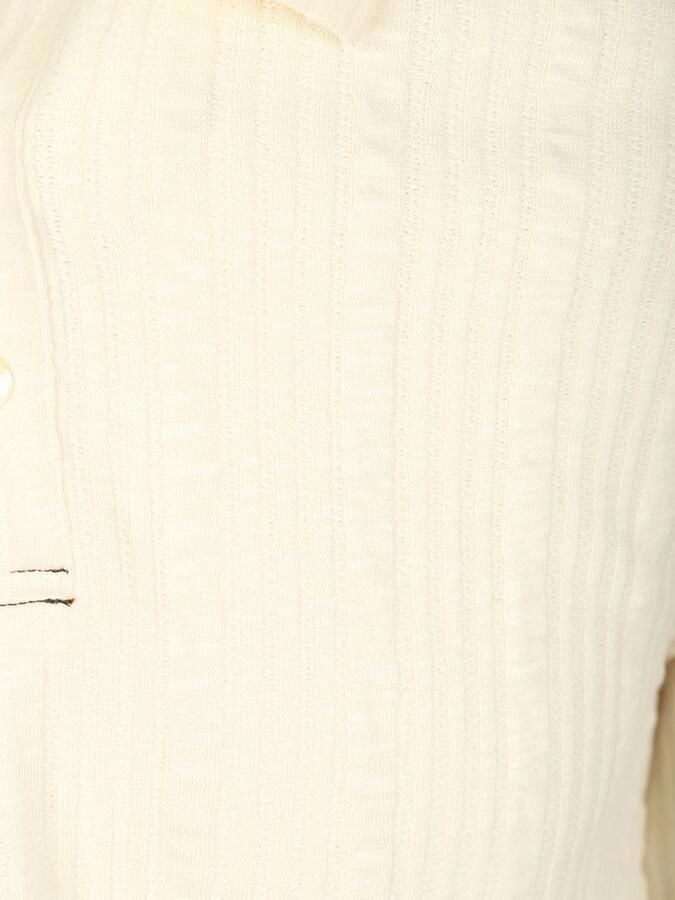 Scotch and Soda Knitted Polo Structured Ecru - Foto 3