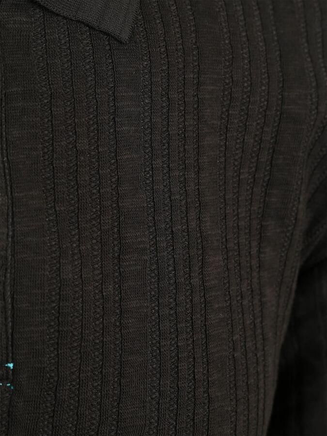 Scotch and Soda Knitted Polo Structured Zwart - Foto 3