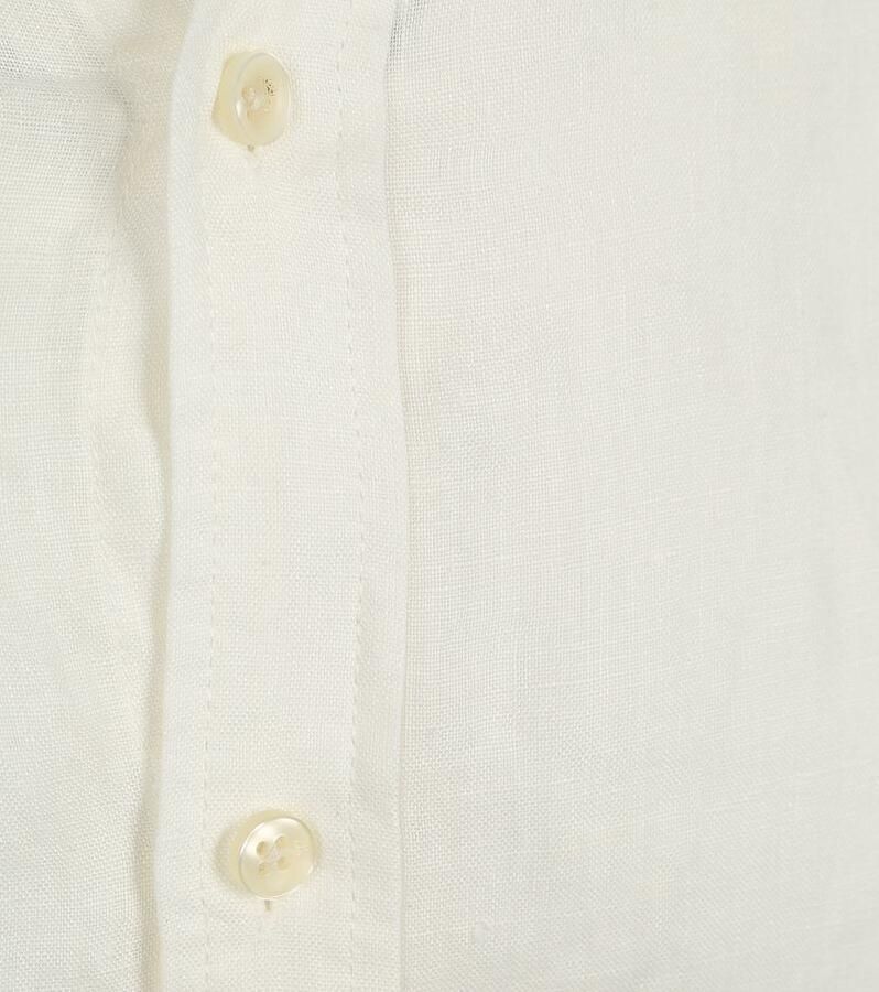 Scotch & Soda Regular fit linnen overhemd met opstaande kraag - Foto 2