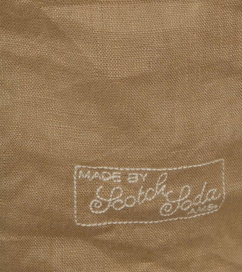 Scotch & Soda Overhemd Lange Mouw Scotch & Soda Linnen Overhemd Beige