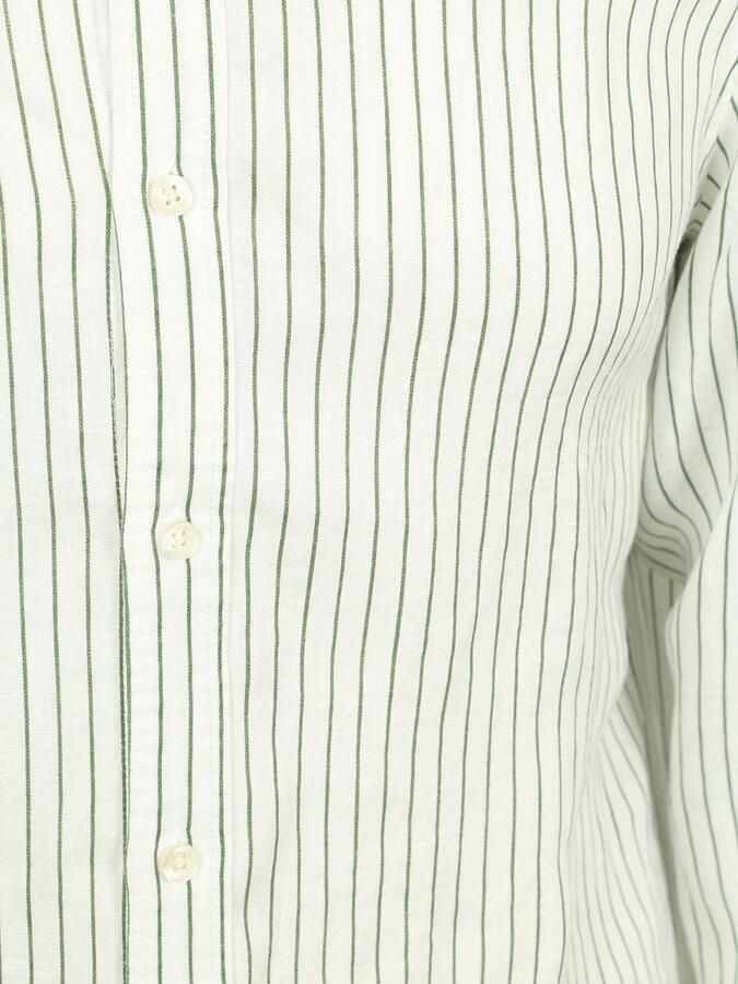 Scotch & Soda Overhemd Lange Mouw Scotch & Soda Linnen Overhemd Streep Wit - Foto 3