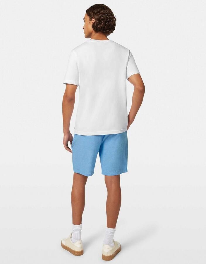 SCOTCH & SODA Heren Polo's & T-shirts Regular Fit Left Chest Logo T-shirt Wit - Foto 7
