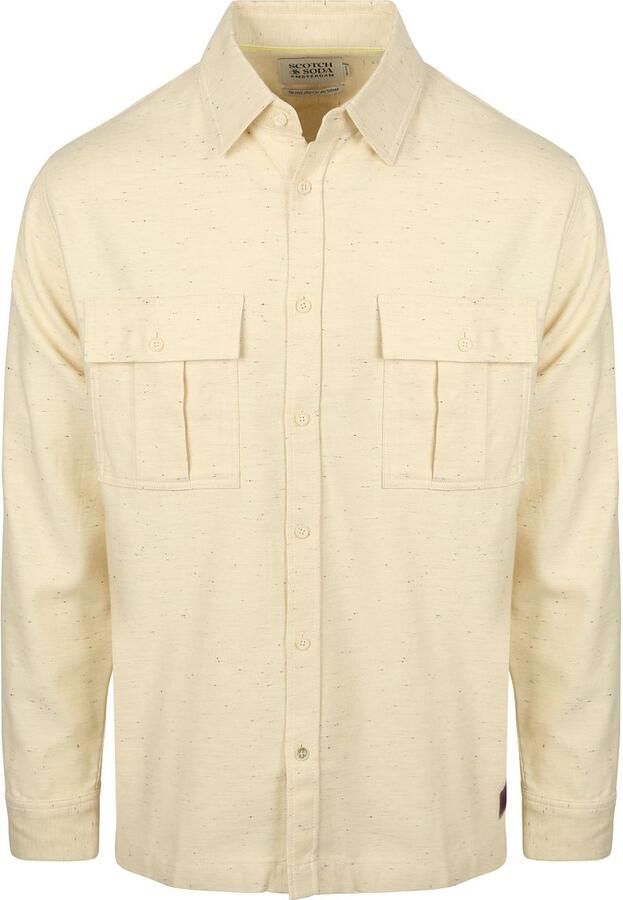 Scotch and Soda Melange Overshirt Beige