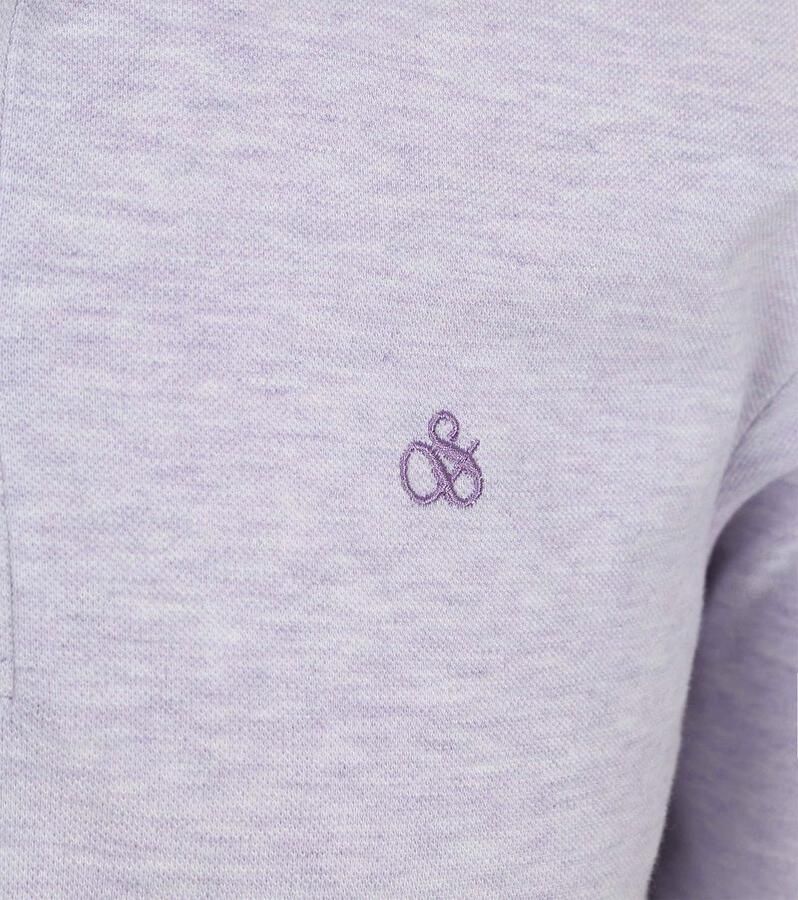 Scotch & Soda T-shirt Scotch & Soda Melange Polo Purple - Foto 4