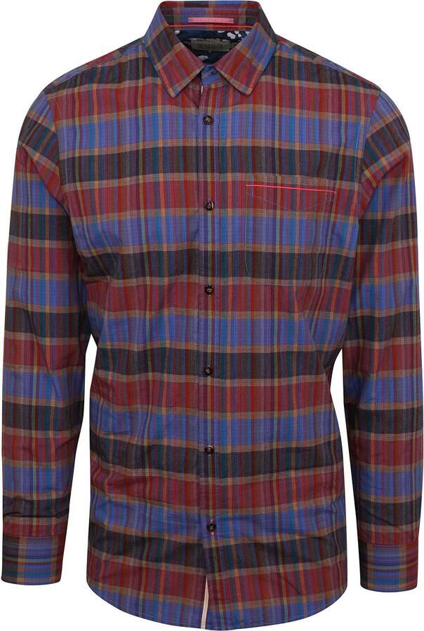 Scotch & Soda Scotch and Soda Overhemd Geruit Multicolour Meerkleurig Heren