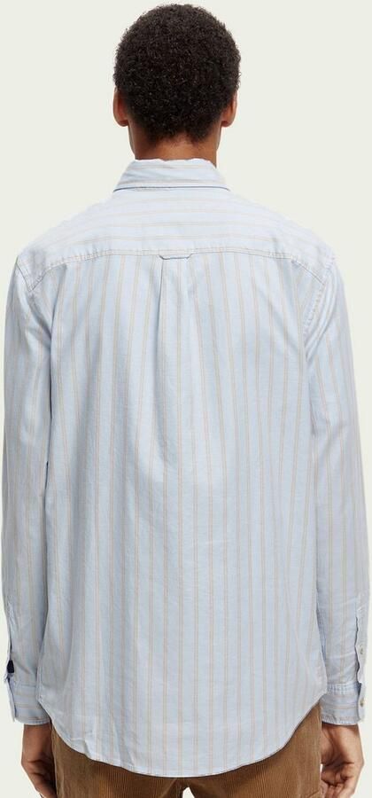 Scotch & Soda Scotch and Soda Overhemd Gestreept Lichtblauw Blauw Heren - Foto 6