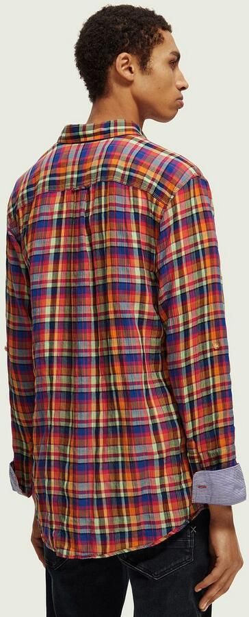 Scotch & Soda Overhemd Lange Mouw Scotch & Soda Overhemd Ruit Multicolour
