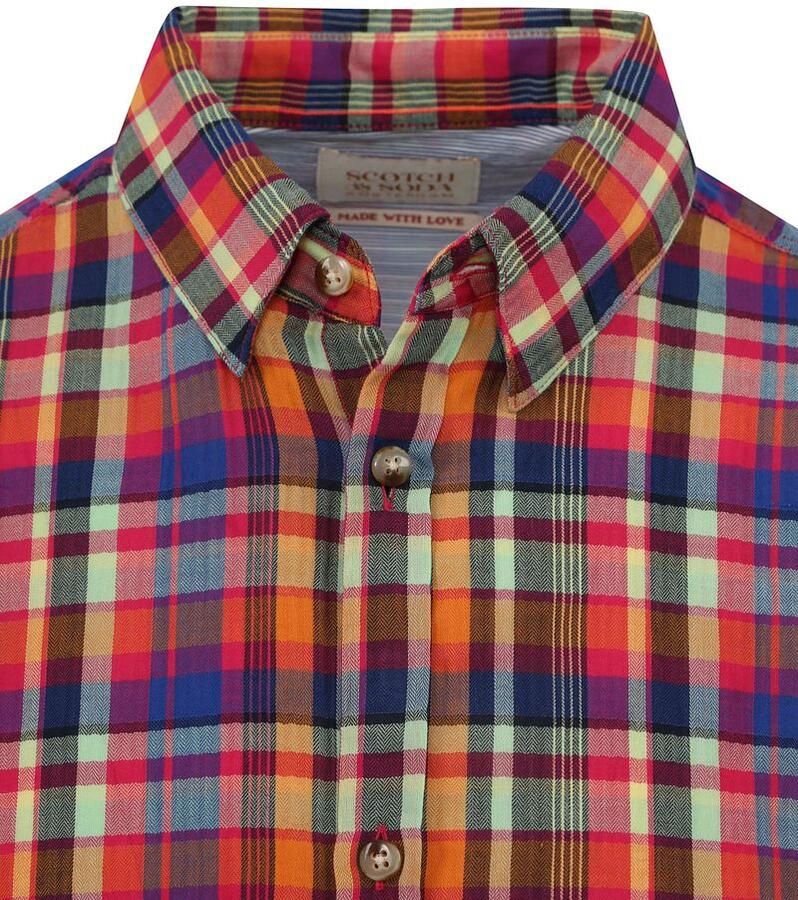 Scotch & Soda Overhemd Lange Mouw Scotch & Soda Overhemd Ruit Multicolour - Foto 2