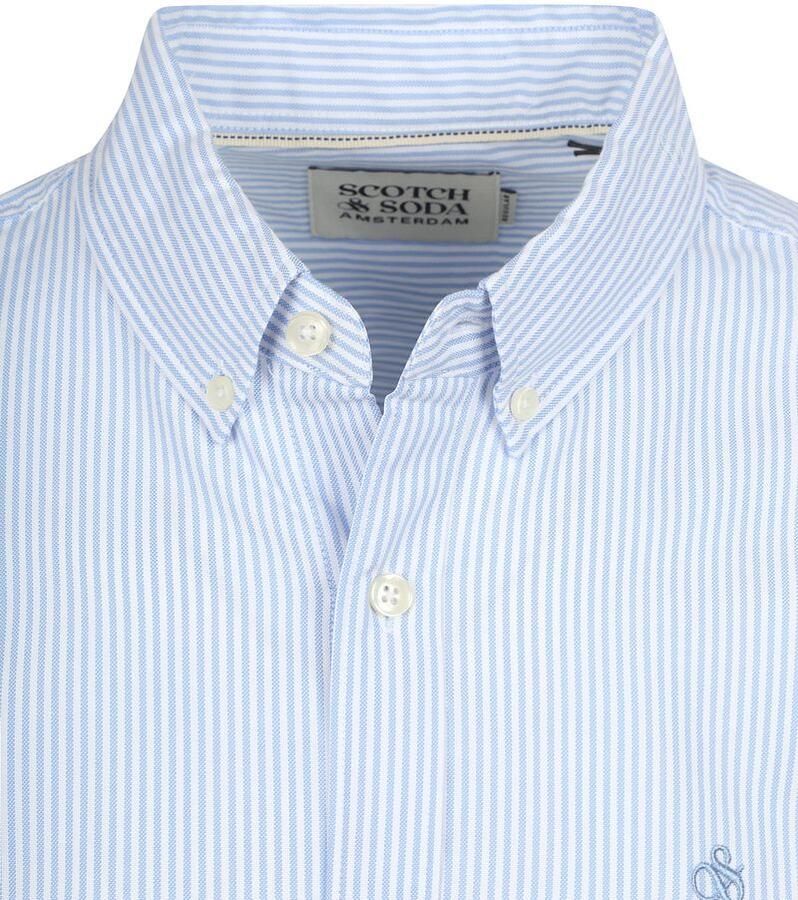 Scotch & Soda Overhemd Lange Mouw Scotch & Soda Overhemd Streep Lichtblauw - Foto 6