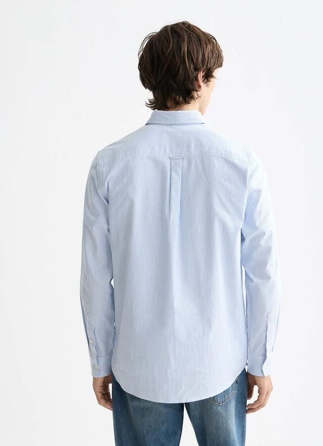 Scotch & Soda Overhemd Lange Mouw Scotch & Soda Overhemd Streep Lichtblauw - Foto 9