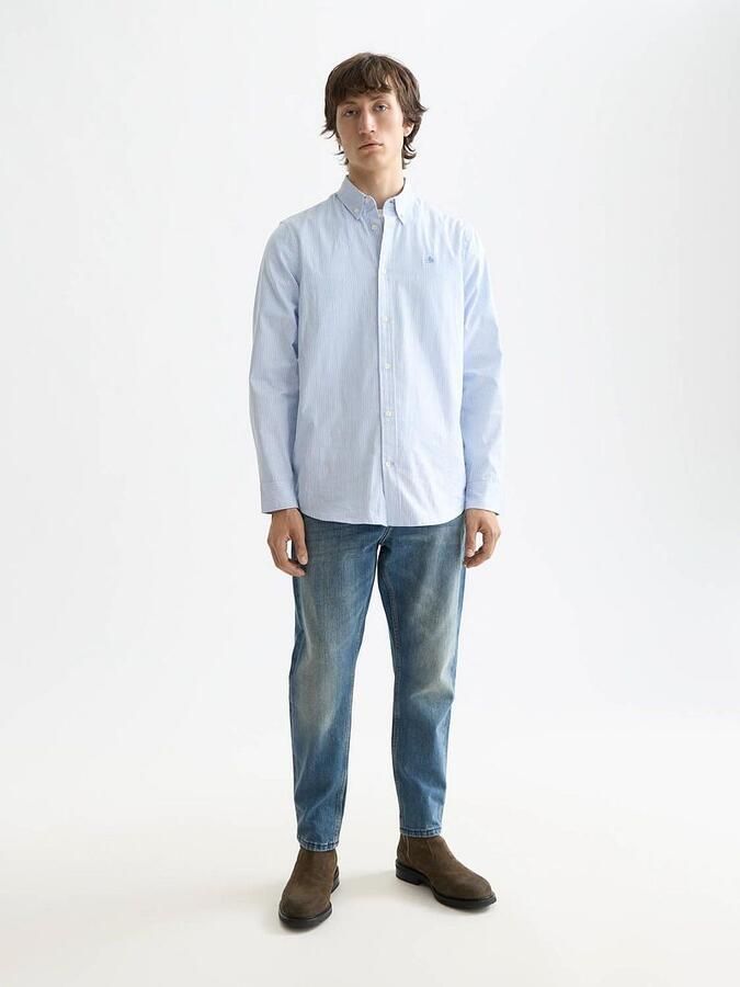 Scotch & Soda Overhemd Lange Mouw Scotch & Soda Overhemd Streep Lichtblauw - Foto 8