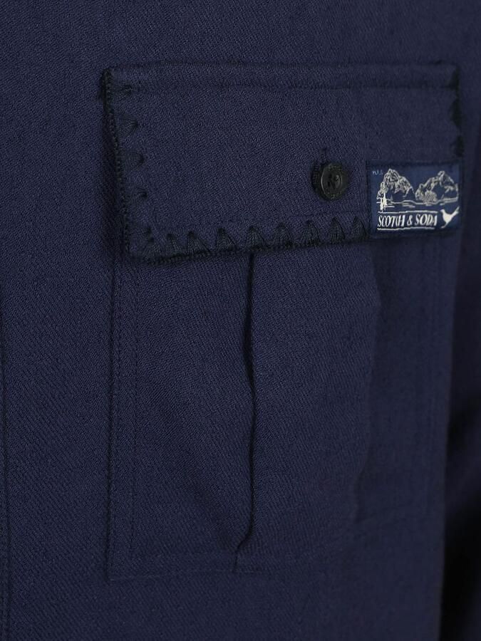 Scotch and Soda Overshirt Textured Navy - Foto 2