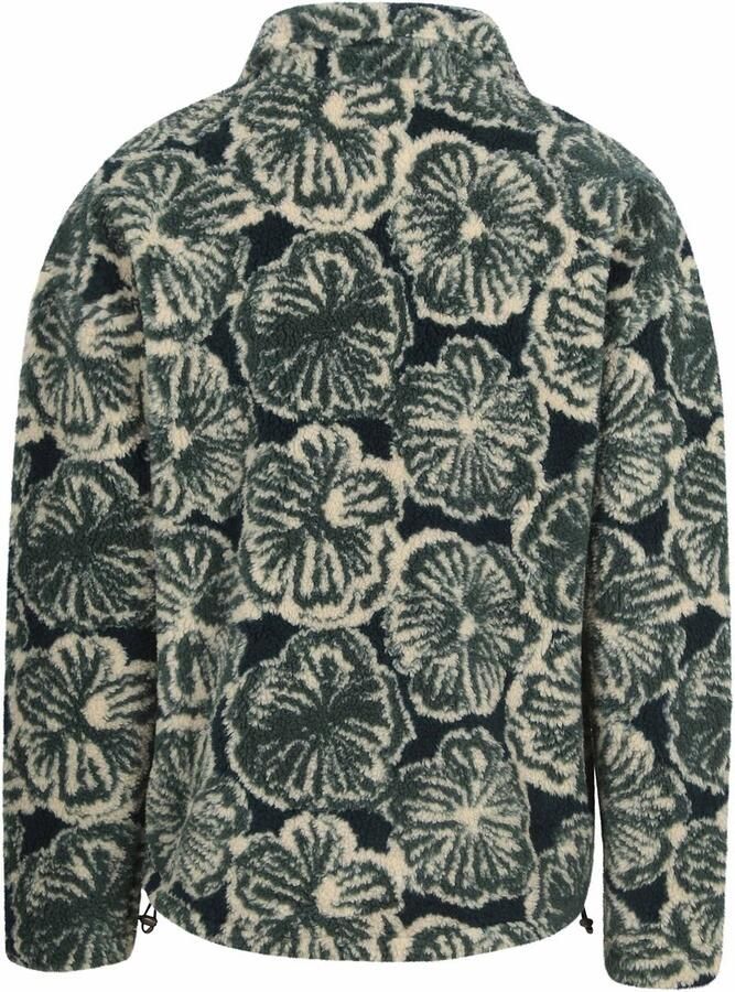 Scotch and Soda Polar Fleece Half Zip Pullover Donkergroen - Foto 3