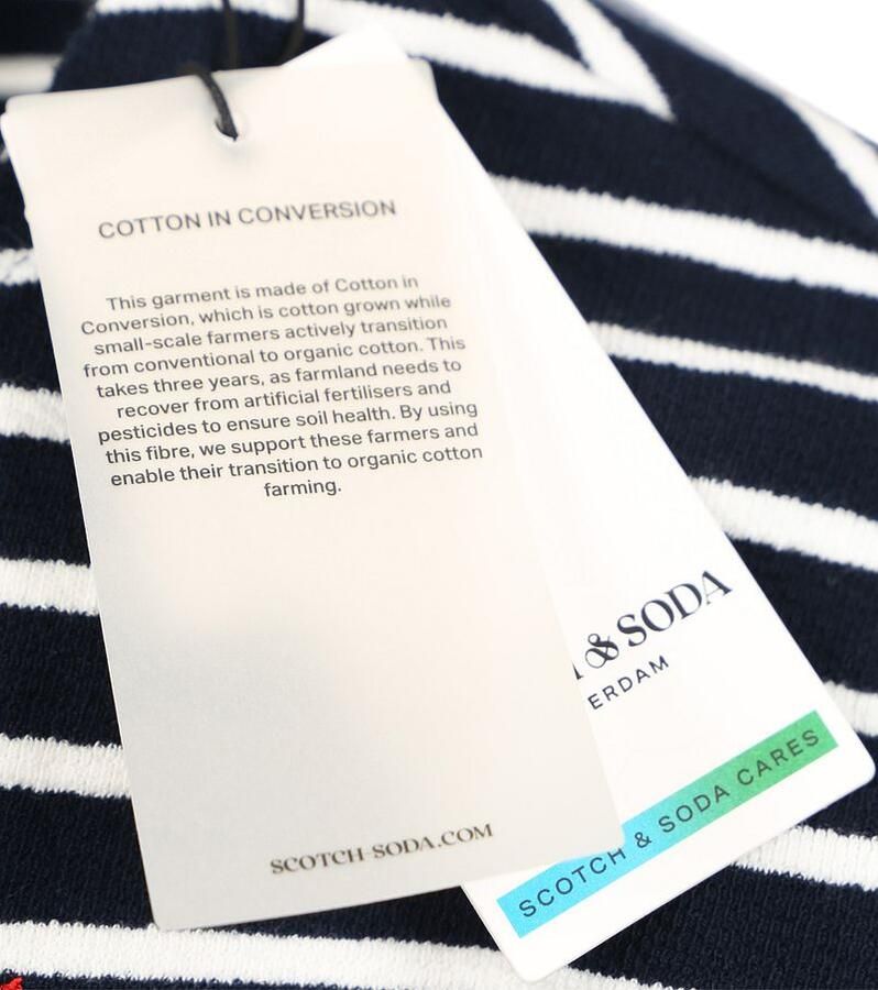 Scotch & Soda Sweater Scotch & Soda Pullover Bandana Donkerblauw Gestreept