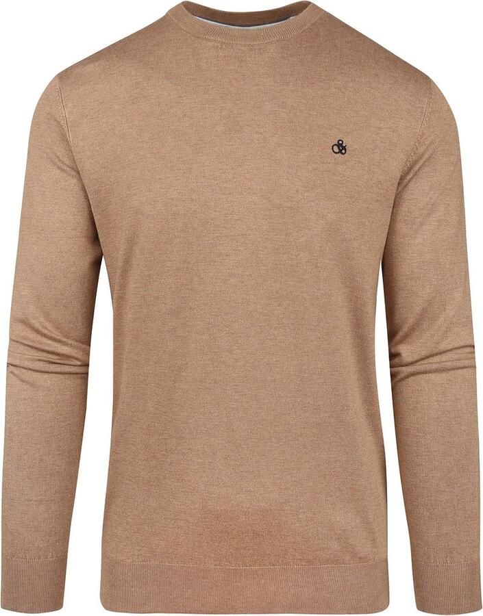 SCOTCH & SODA Heren Truien & Vesten Classic Crewneck Pullover Camel - Foto 3