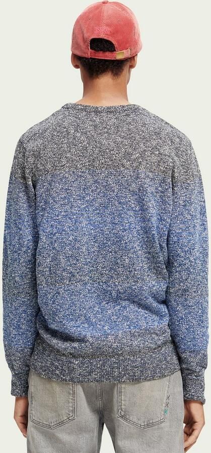 Scotch & Soda Scotch and Soda Pullover Melange Donkerblauw Blauw Heren - Foto 3