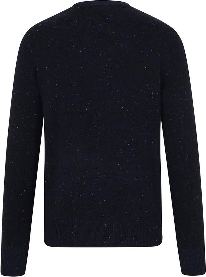 Scotch & Soda Scotch and Soda Pullover Mix Wol Gespikkeld Donkerblauw Blauw Heren - Foto 4