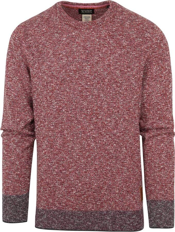 Scotch & Soda Scotch and Soda Pullover Rood Melange Roze Heren