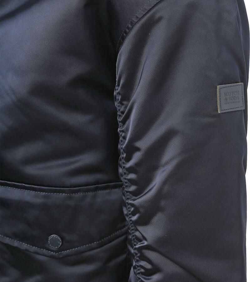 Scotch and Soda Satin Bomberjack Navy - Foto 3