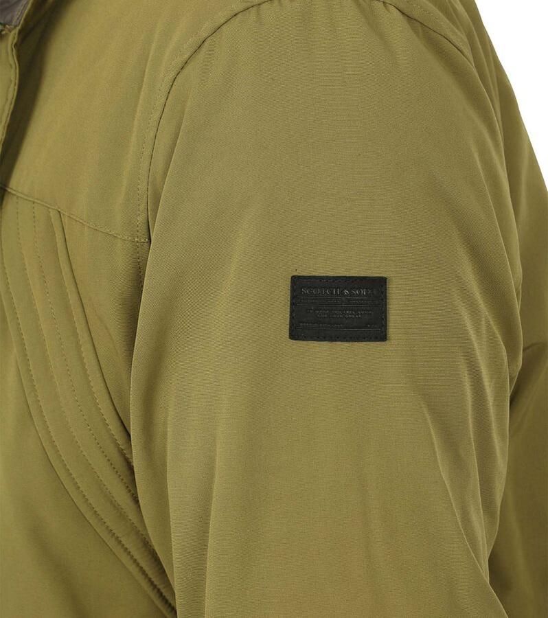 Scotch & Soda Trainingsjack Scotch & Soda Scotch Soda Parka Jas Olijfgroen - Foto 2
