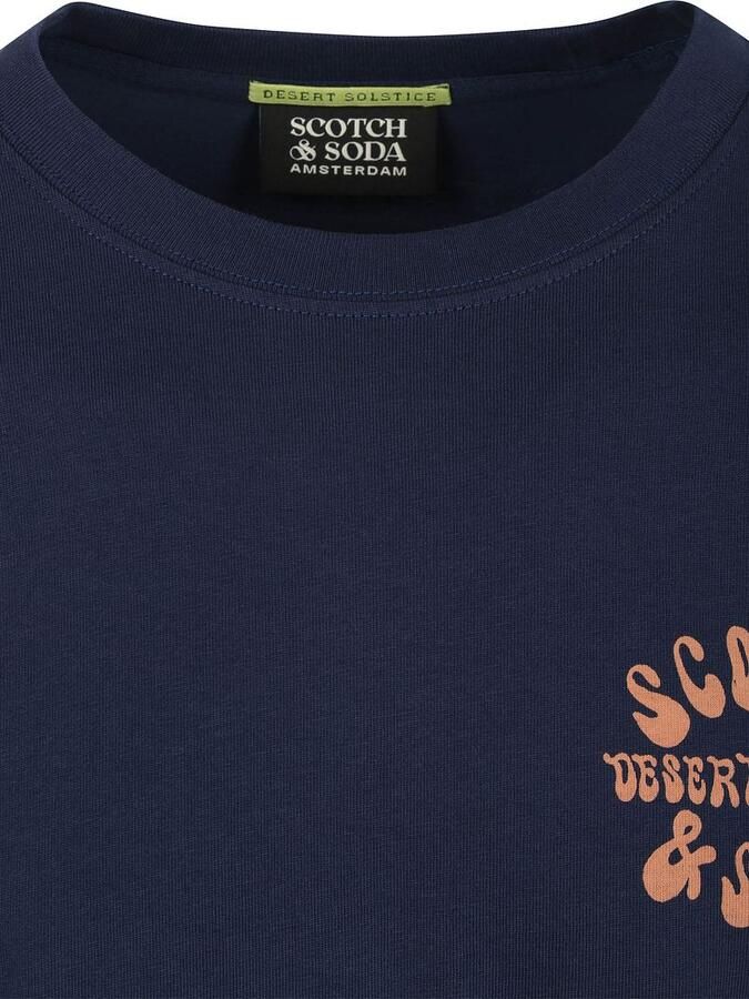 Scotch & Soda T-shirt Scotch & Soda Scotch Soda T-Shirt Backprint Navy - Foto 4
