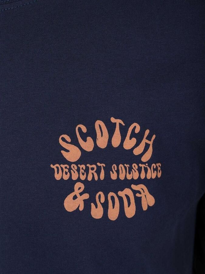 Scotch & Soda T-shirt Scotch & Soda Scotch Soda T-Shirt Backprint Navy - Foto 5
