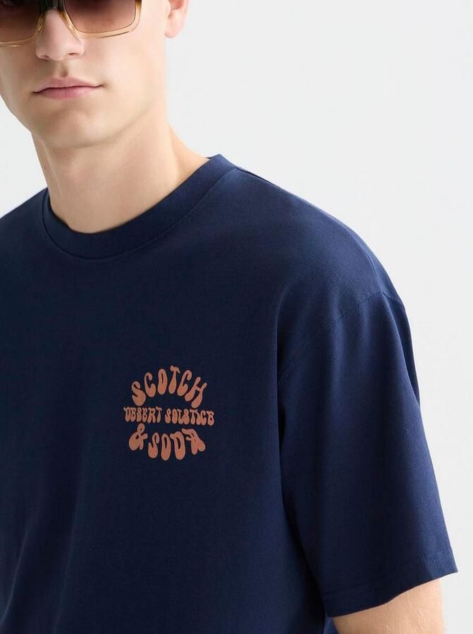 Scotch & Soda T-shirt Scotch & Soda Scotch Soda T-Shirt Backprint Navy - Foto 6