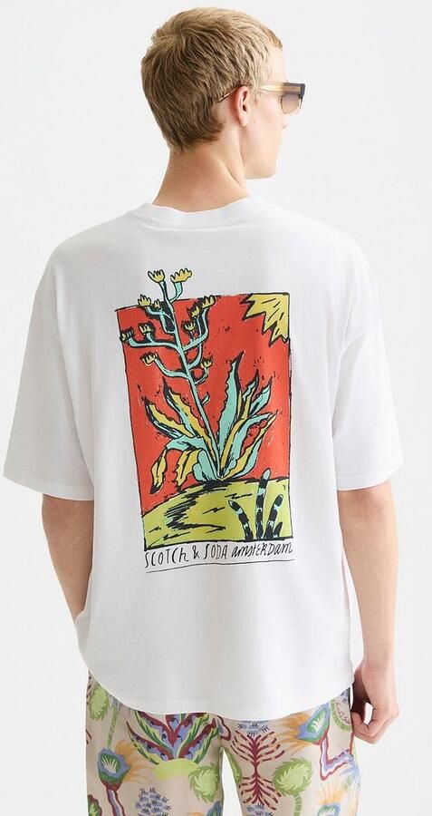 Scotch and Soda Scotch & Soda T-Shirt Backprint Wit - Foto 5