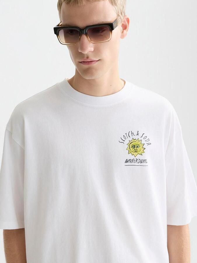 Scotch and Soda Scotch & Soda T-Shirt Backprint Wit - Foto 3