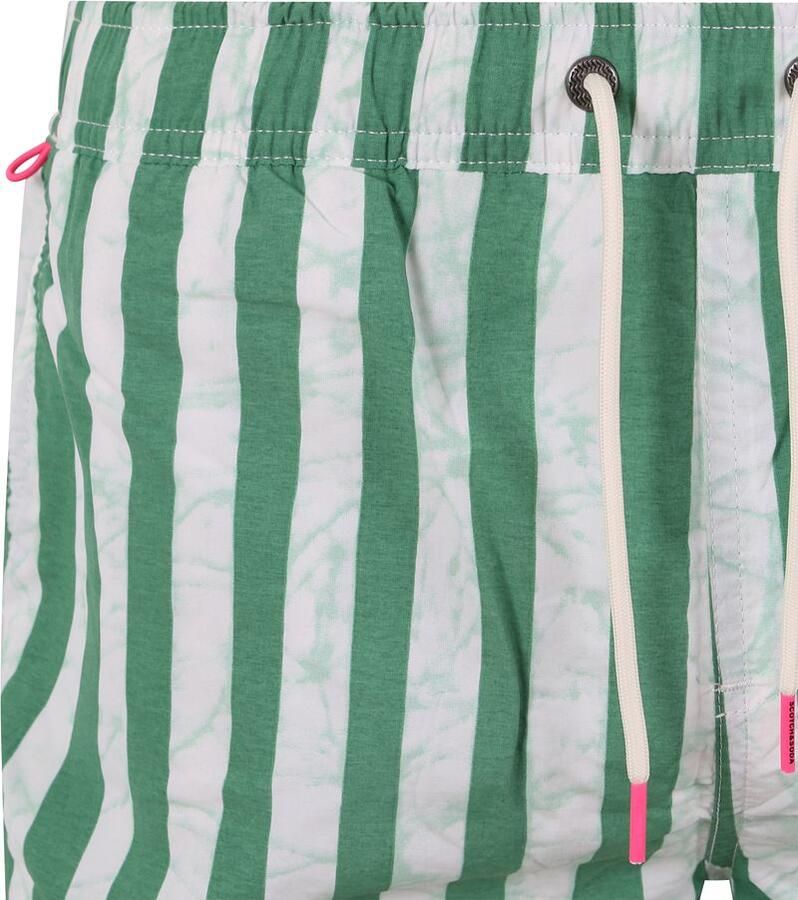 SCOTCH & SODA Heren Zwembroeken Mid Length Batik Stripe Printed Swimshort Groen - Foto 3