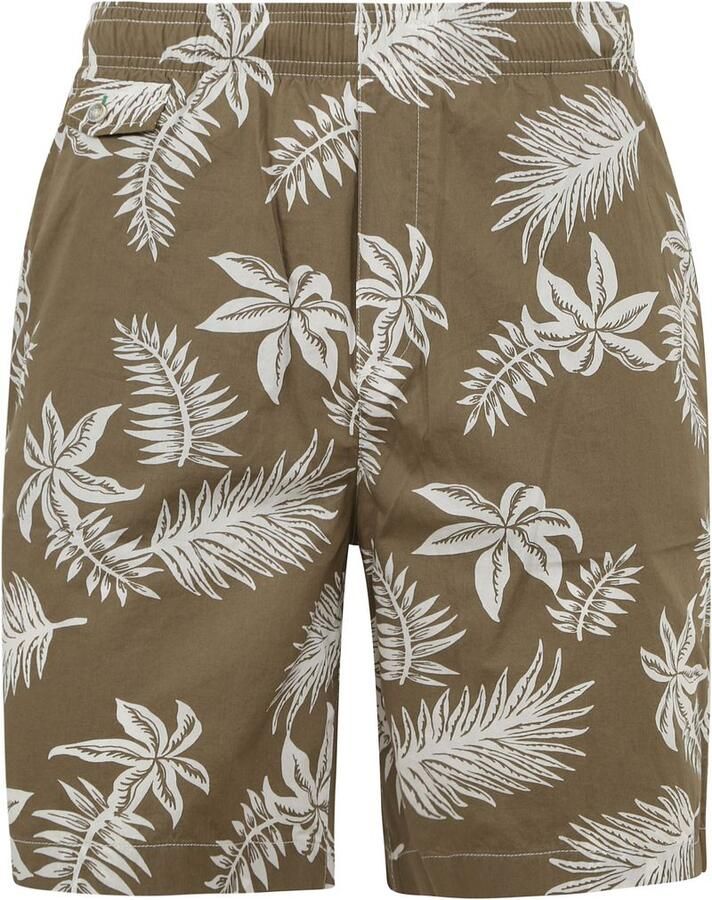 SCOTCH & SODA Heren Broeken Seasonal Relaxed Straight Printed Poplin Bermuda Khaki - Foto 4