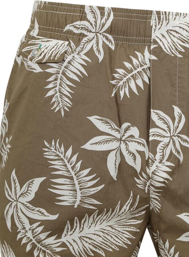 SCOTCH & SODA Heren Broeken Seasonal Relaxed Straight Printed Poplin Bermuda Khaki - Foto 6